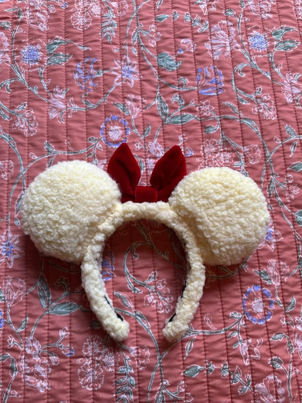 Fuzzy handmade Pooh Mickey ears!
